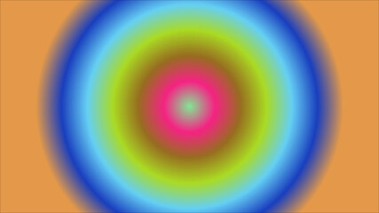 Vibrant radial gradient with colorful concentric circles pattern
