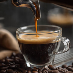 Espresso Being Poured