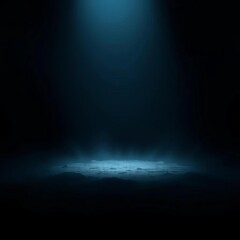 Obraz premium Deep, void-like expanse Pure darkness engulfs the scene, shadow, black