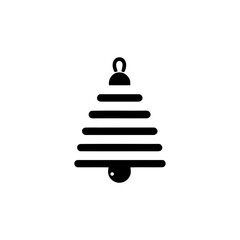Minimalist bell decoration isolated