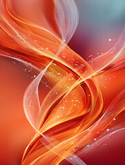 Red and orange dynamic blur curve