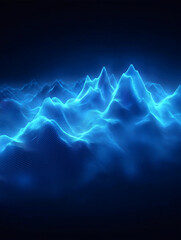 Dark blue background mountain lines
