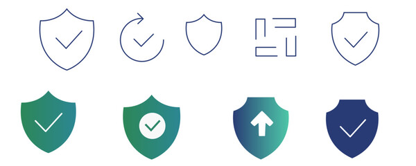 set of shields Icons