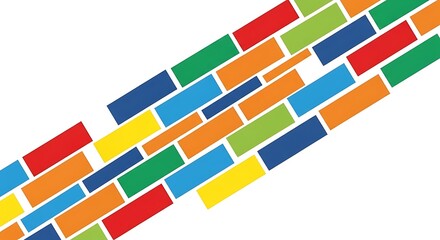 Colorful rectangles background vector illustration for graphic design and presentation use cases