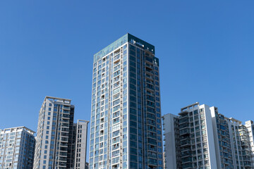 Obraz premium High-rise residential apartment buildings in cities