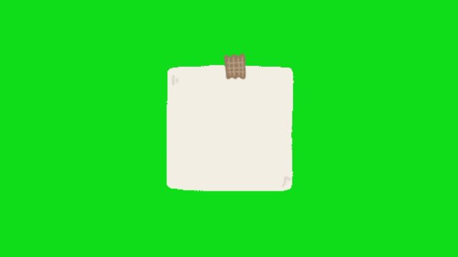 blank paper note