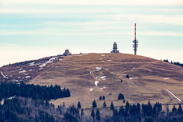 Blick zum Feldberg (Schwarzwald), vom Schauinsland aus