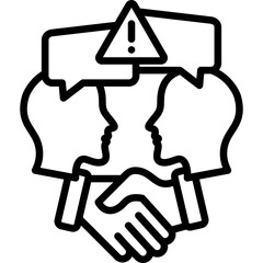 Conflict Resolution line icon