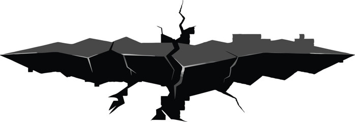 vector illustration of a black silhouette of a black and white