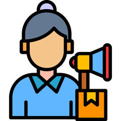 Ambassador  lineal color icon