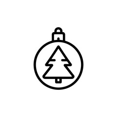 Obraz premium Christmas tree bauble ornament vector