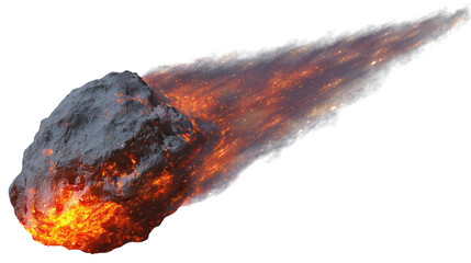 Witness a spectacular display of Cosmic power as a burning celestial body streaks across the void, an awe-inspiring event unfolding with intense heat and light, showcasing dramatic astronomical events