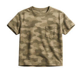 Camouflage pocket t-shirt in neutral shades.