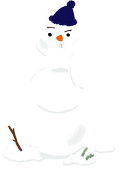 겨울 화이트 눈사람 마시멜로우 크리스마스 