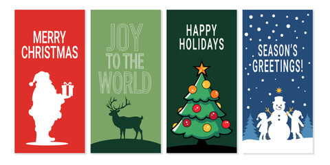 Collection of christmas and holiday greeting cards