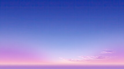 Fototapeta premium Tranquil Gradient Sky at Twilight with Soft Pink and Blue Hues Over a Serene Horizon Creating a Peaceful Atmosphere for Nature Lovers