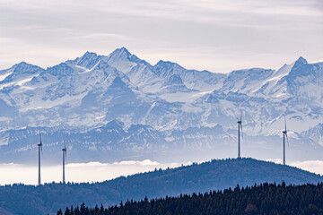 Alpenpanorama Berner Alpen Schweiz Vom