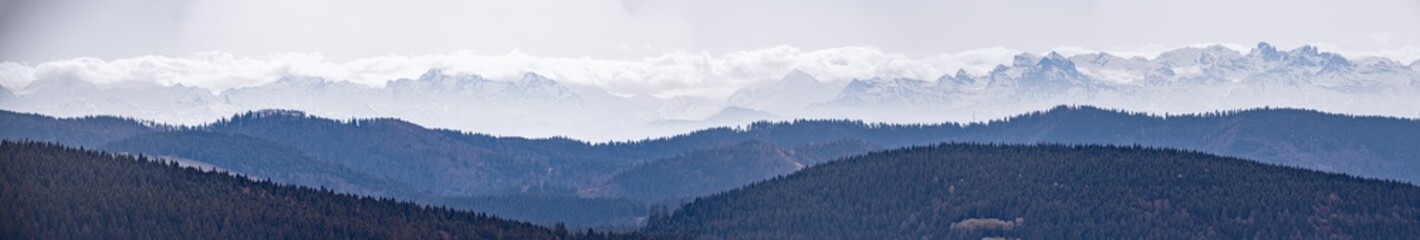 Alpenpanorama Berner Alpen Schweiz Vom