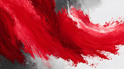 saturated red and silver brush paint texture, artistic splashes, modern luxury background