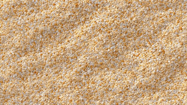 Fine Grains of Yellow Sand Displaying Natural Texture and Color Variation in a Close-Up View for Backgrounds and Design Projects