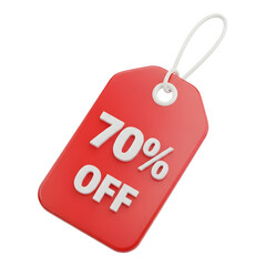 Grab amazing deals with a prominent 70 percent off tag, perfect for your next big sale announcement and driving customer excitement!