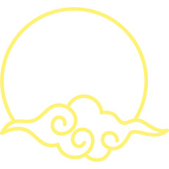 Chinese Cloud Line Frame