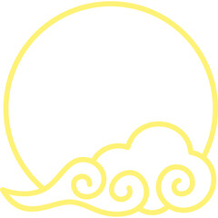 Chinese Cloud Line Frame