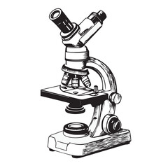 microscope on white