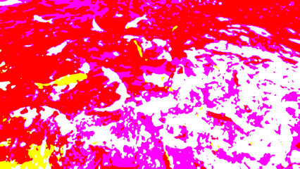 Abstract background of many koi fish swimming in a red, white, yellow, and purple gradient wonder square. Fish, pond, water, carp, orange, animal, nature, garden, red, swimming, zen, gold, colorful, u