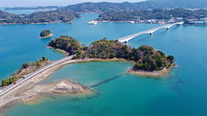 天草五橋（四号橋）付近のドローン空撮