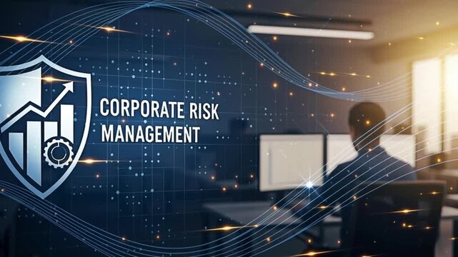 Corporate risk management concept.