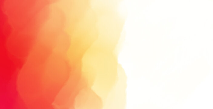 A vibrant abstract brush stroke with a gradient from red to yellow, isolated on a transparent background.