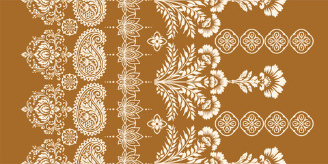 Ethnic Motifs Ikat floral paisley embroidery floral. ikat Saree Sarong oriental pattern traditional.Ikat embroidery style abstract embroidery design for texture,fabric,clothing,wrapping,decoration	