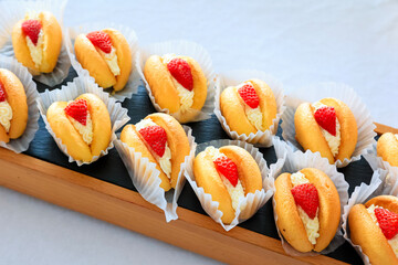 Strawberry Cream Mini Bread