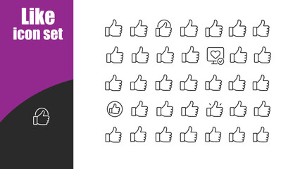 Like icon set.