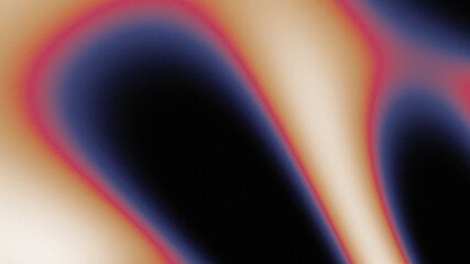 Vaporwave Aesthetic Abstract Gradient Background Dynamic Wavy Lines in Dark Blue, Orange, Pink with Grainy Noise Texture