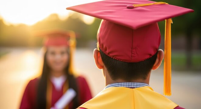 Focusing on the Journey's End Capturing the Joyful Moment of Graduation with a Glimpse into the Future for the Graduates