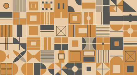 seamless pattern with geometric shapes