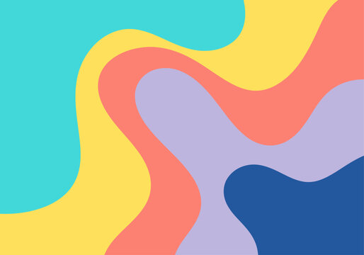 Artistic abstract pattern with irregular organic forms and contemporary pastel color composition.