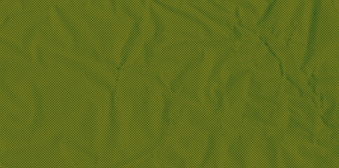 Old retro halftone paper background with folded crumple texture. Green Comic magazine collage in 8 bit glitch vector style perfect for punk poster or vintage layout.