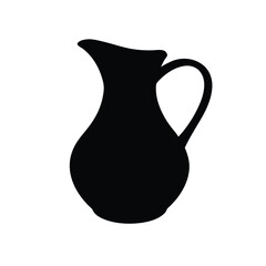 Water Jug Isolated Vector Icon for Beverage Liquid Container Utensil Drinkware