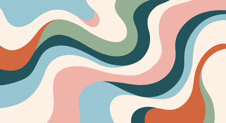 Abstract wavy backgrounds. Hand drawn various shapes and doodle objects. Contemporary organic modern trendy vector illustrations. Sweet concept.