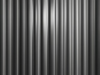 Obraz premium Abstract Grayscale Metal Panel Background with Vertical Ribs and Subtle Gradient - Modern Industrial Texture for Design and Decor