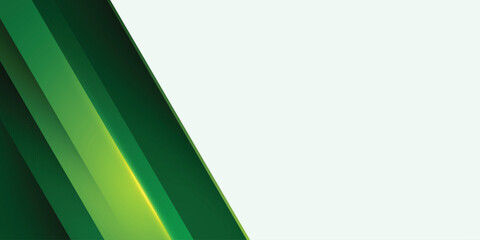 Abstract green shiny paper vector background illustration for business or web design banner with blank space