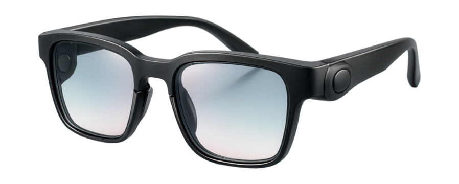 Smart glasses featuring eye strain sensors and adjustable lenses.