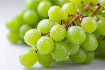 Ripe and sweet green grapes