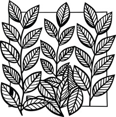 Seamless nature vector pattern with floral leaves, perfect for textile or wallpaper design