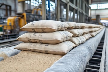 selective focus robotic cement bagging system