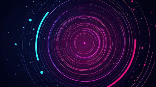 Vibrant abstract circular pattern