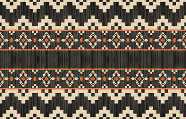 Southwest Native American seamless pattern, boho tribal Aztec Navajo geometric textile design, desert ethnic fabric background.